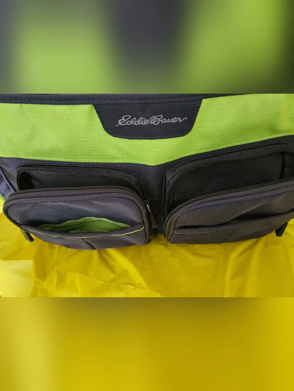 Eddie Bauer Duffle Bag Carrying Strap Insulated Bottle Holder Many Compartments.